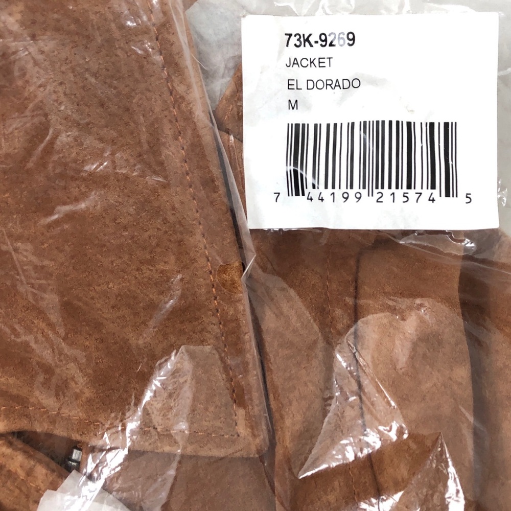 Blank NYC Brown Suede Leather Moto Zip Jacket In El Dorado M - Picture 11 of 11